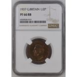 1937 Bronze Half Penny Proof NGC PF 66 RB #6320520-017