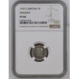 1937 Silver Threepence Maundy Proof NGC PF 66 #6320374-020