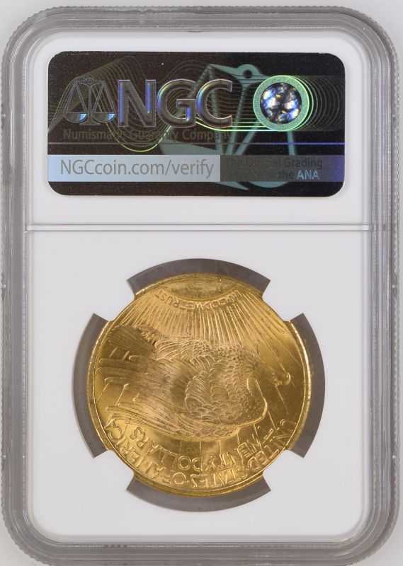 United States 1924 Gold 20 Dollars Saint-Gaudens; Double Eagle NGC MS 64 #2131167-022 (AGW=0.9674 oz - Image 2 of 2