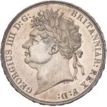 1821 Silver Crown Extremely fine.