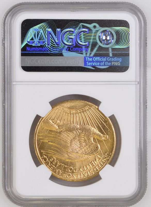 United States 1924 Gold 20 Dollars Saint-Gaudens; Double Eagle NGC MS 64 #2131167-019 (AGW=0.9674 oz - Image 2 of 2