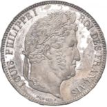 France 1842 W Silver 5 Francs Louis-Philippe I