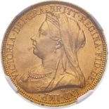 1893 Gold 2 Pounds (Double Sovereign) NGC MS 63 #4675571-009 (AGW=0.4711 oz.)