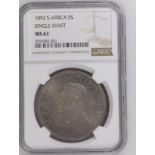 South Africa Johannes Kruger 1892 Silver 2 1/2 Shillings NGC MS 61 #3956982-001