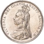 1887 Silver Threepence Maundy Uncirculated.