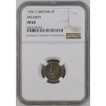 1937 Silver Threepence Maundy Proof NGC PF 64 #6321373-007