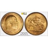 1902 Gold 5 Pounds (5 Sovereigns) PCGS MS63 #44646905 (AGW=1.1777 oz.)