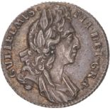 1696 Silver Sixpence Extremely fine