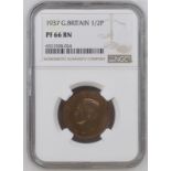 1937 Bronze Half Penny Proof NGC PF 66 BN #6321028-024