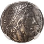 Ptolemaic Kingdom Ptolemy I 323-282 BC Silver Tetradrachm XF Strike: 5/5 Surface: 2/5, graffiti #615