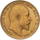 1902 Gold Half-Sovereign Matte proof About uncirculated (AGW=0.1176 oz.)