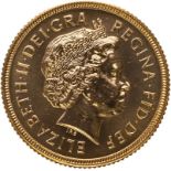 2001 Gold Sovereign (AGW=0.2355 oz.)