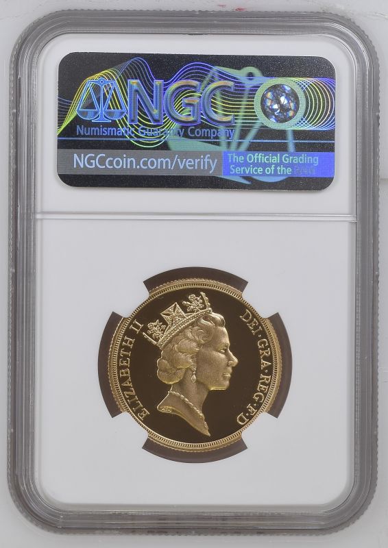 1994 Gold 2 Pounds Bank of England Proof Mule with Double Sovereign obverse NGC PF 69 ULTRA CAMEO #6 - Bild 4 aus 4