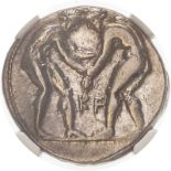 Ancient Greece: Pamphylia Aspendus 380-325BC Silver Stater XF Strike: 5/5 Surface: 3/5 #6156160-005