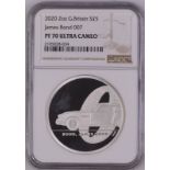 2020 Lot of 3 Silver 5 Pounds Proof NGC PF 70 ULTRA CAMEO Box & COA (ASW=6.0152 oz.)