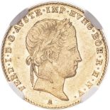 Austria: Habsburg 1844 A Gold 1 Ducat NGC AU Details #5784350-009 (AGW=0.1107 oz.)