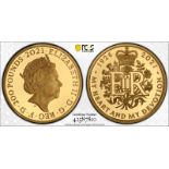 2021 Gold 200 Pounds (2 oz.) 95th Birthday of Her Majesty the Queen Proof PCGS PR69 DCAM #42587810 B
