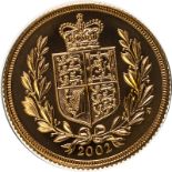 2002 Gold Sovereign Golden Jubilee (AGW=0.2355 oz.)