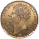 1823 Gold 2 Pounds (Double Sovereign) NGC MS 61 PL #6322303-004 (AGW=0.4711 oz.)