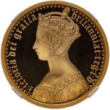 2021 Gold 200 Pounds (2 oz.) Queen Victoria Gothic Crown Plain Edge Proof NGC PF 69 ULTRA CAMEO #287