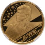 2020 Gold 25 Pounds (1/4 oz.) Music Legends - David Bowie Proof NGC PF 69 ULTRA CAMEO #5780107-002