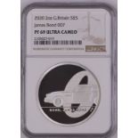 2020 Lot of 3 Silver 5 Pounds Proof NGC PF 69 ULTRA CAMEO Box & COA (ASW=6.0152 oz.)