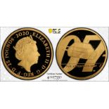 2020 Gold 25 Pounds James Bond, Pay Attention (1/4 oz.) Proof PCGS PR70 DCAM #40127330 Box & COA