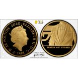 2020 Gold 25 Pounds James Bond, Shaken not Stirred (1/4 oz.) Proof PCGS PR70 DCAM #40827712 Box & CO