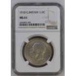 1918 Silver Halfcrown NGC MS 61 #6296895-005