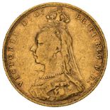 1892 Gold Sovereign (AGW=0.2355 oz.)