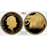 2020 Gold 25 Pounds James Bond, Shaken not Stirred (1/4 oz.) Proof PCGS PR70 DCAM #40827754 Box & CO