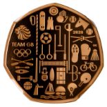 2021 Gold 50 Pence 2021 Issue Commemorating the Tokyo Olympics Proof NGC PF 70 ULTRA CAMEO #2866129-