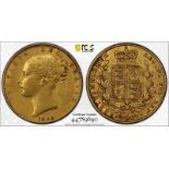 1848 Gold Sovereign Small head PCGS XF40 #44789690 (AGW=0.2355 oz.)