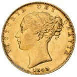 1843 Gold Sovereign (AGW=0.2355 oz.)