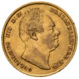 1836 Gold Sovereign Scarce. Very fine, ever so slightly warped (AGW=0.2355 oz.)