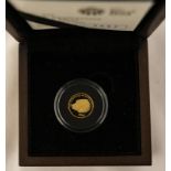 Alderney 2009 Gold One Pound 50th Anniversary of the Mini Proof Box & COA (AGW=0.0400 oz.)