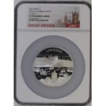 2022 Silver 10 Pounds (5 oz.) City Views - London Proof NGC PF 70 ULTRA CAMEO #6322036-001 Box & COA