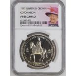 1953 CuproNickel Crown Coronation Proof NGC PF 66 CAMEO #6319847-002