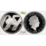 2020 Silver 2 Pounds (1 oz.) James Bond, Pay Attention Proof PCGS PR70 DCAM #40653680 Box & COA