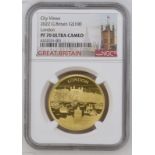 2022 Gold 100 Pounds (1 oz.) City Views - London Proof NGC PF 70 ULTRA CAMEO #6322035-001 Box & COA