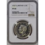 1937 Silver Halfcrown Proof NGC PF 66 #6320520-003