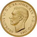 1937 Gold 5 Pounds (5 Sovereigns) Proof Excessive hairlines (AGW=1.1777 oz.)