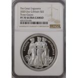 2020 Silver 5 Pounds (2 oz.) Three Graces Proof NGC PF 70 ULTRA CAMEO #6055770-006 Box & COA