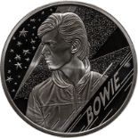 2020 Silver 10 Pounds (5 oz.) Music Legends - David Bowie Proof
