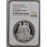 2020 Lot of 5 Silver Three Graces 5 Pounds Proof NGC PF 70 ULTRA CAMEO Box & COA (ASW=10.0253 oz.)