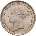 1887 Silver Sixpence Old Wreath Design Virtually uncirculated, attractive