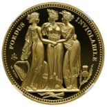 St. Helena 2021 Gold 5 Pounds The Three Graces "Pattern" Proof NGC PF 70 ULTRA CAMEO #5984724-009 (A