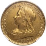 1893 Gold 5 Pounds (5 Sovereigns) NGC AU Details #6322384-005 (AGW=1.1777 oz.)