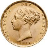 1872 Gold Half-Sovereign Good extremely fine (AGW=0.1176 oz.)