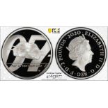 2020 Silver 2 Pounds (1 oz.) James Bond, Pay Attention Proof PCGS PR70 DCAM #40653677 Box & COA